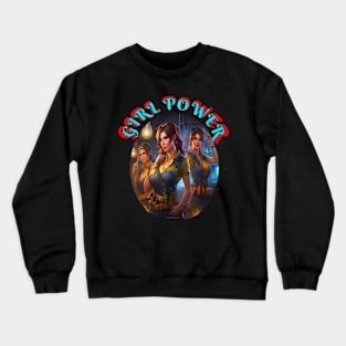 Girl Power Galentines crew Crewneck Sweatshirt